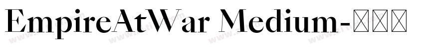 EmpireAtWar Medium字体转换